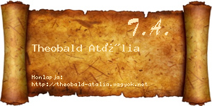 Theobald Atália névjegykártya